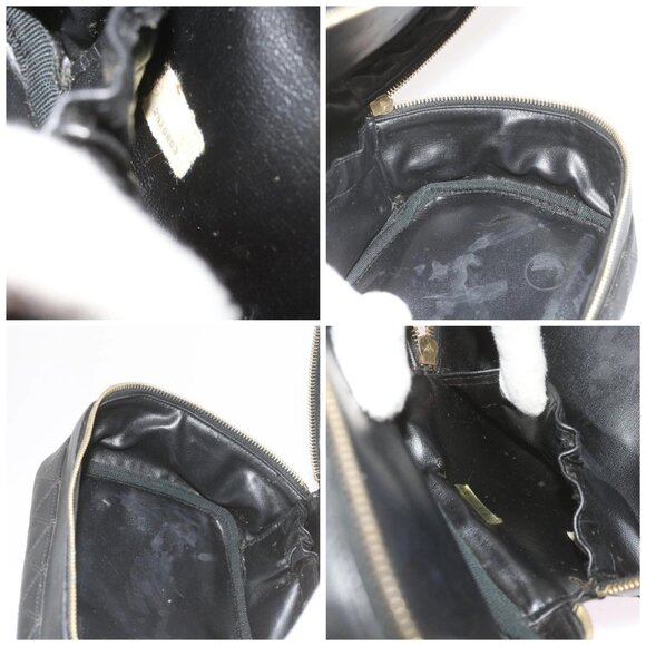 CHANEL Vanity Cosmetic Pouch Leather Black CC Auth - Picture 15 of 16